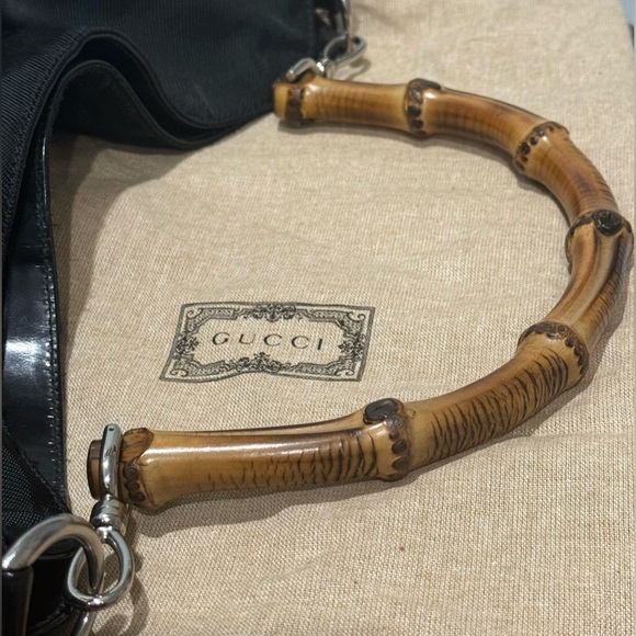 Gucci Bamboo Nylon Shoulder Bag - Picture 3 of 7